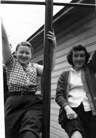 Evelyn Benton Adams, left Evelyn Benton Adams, left